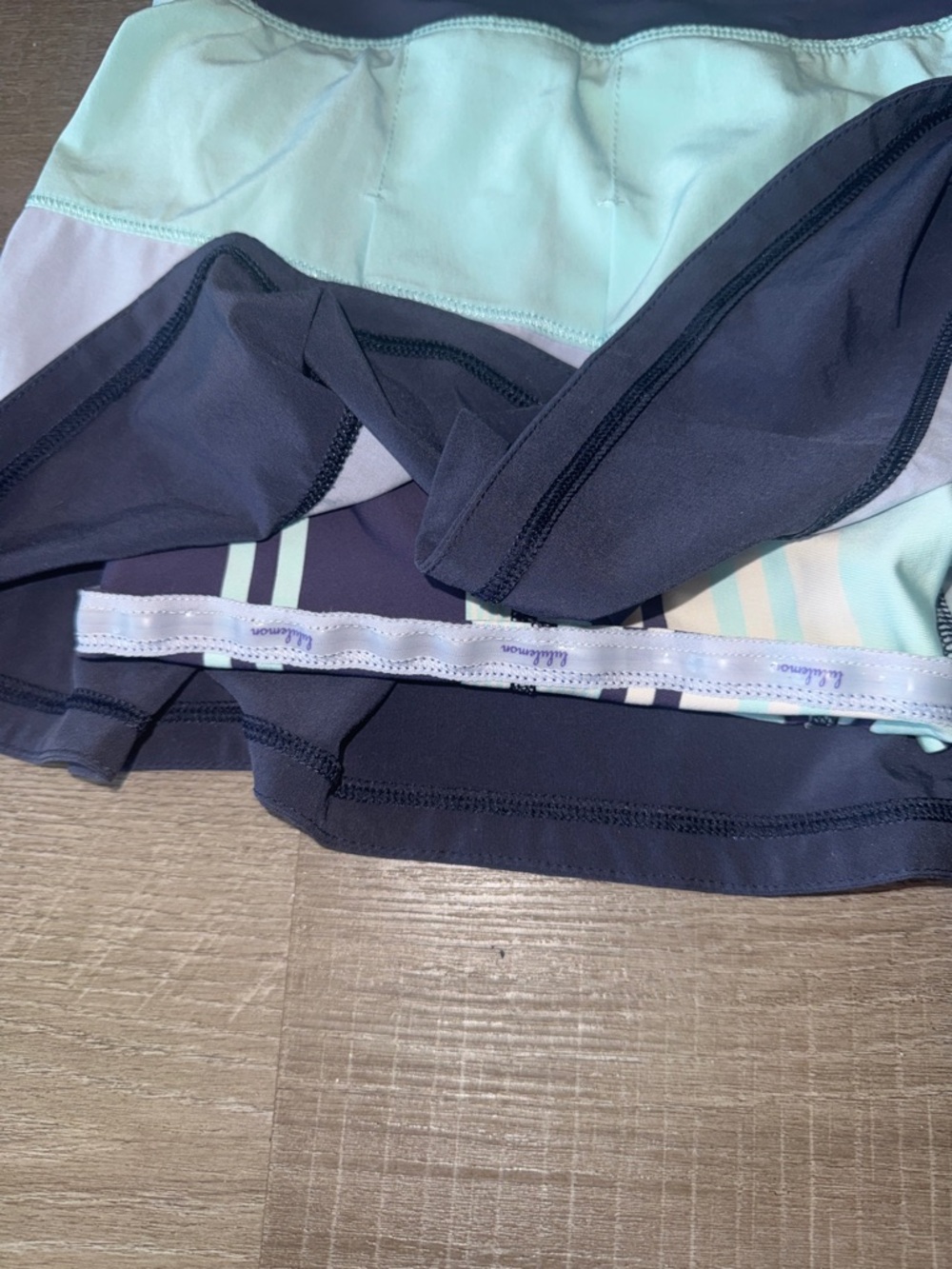 Lululemon Pace Rival Skirt Aquamarine Cool Breeze Cadet Blue 8 - Picture 3 of 8